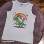 Preview: Bügelbild Einhorn auf T-Rex Nr. 2
